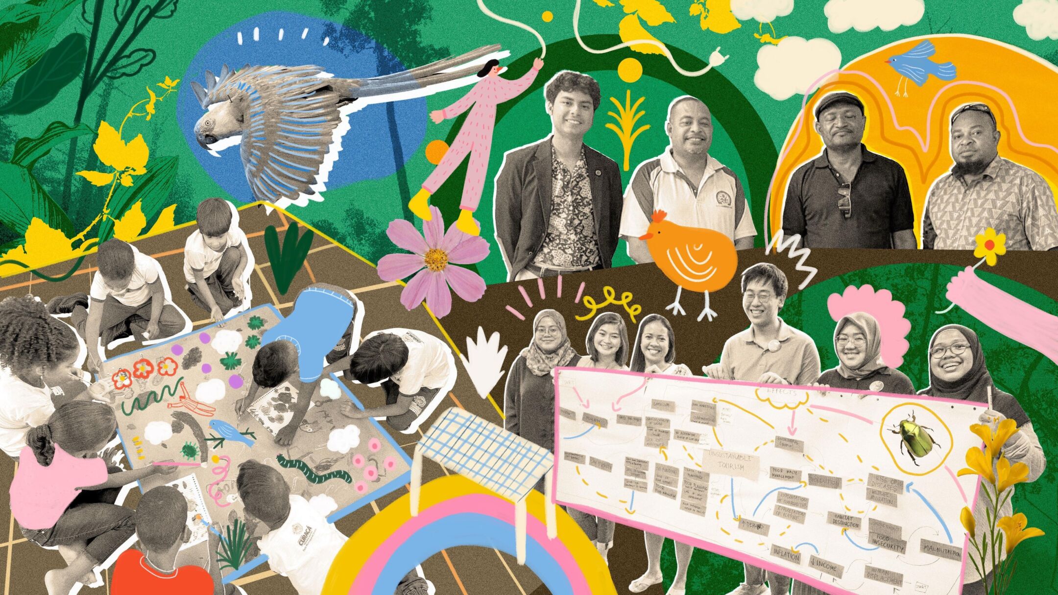 Young people working together for global conservation